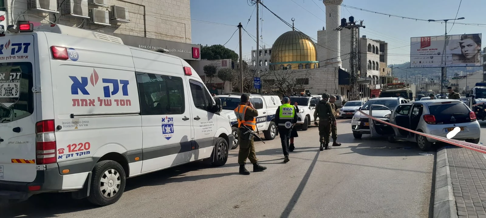 זירת פיגוע הירי בחווארה