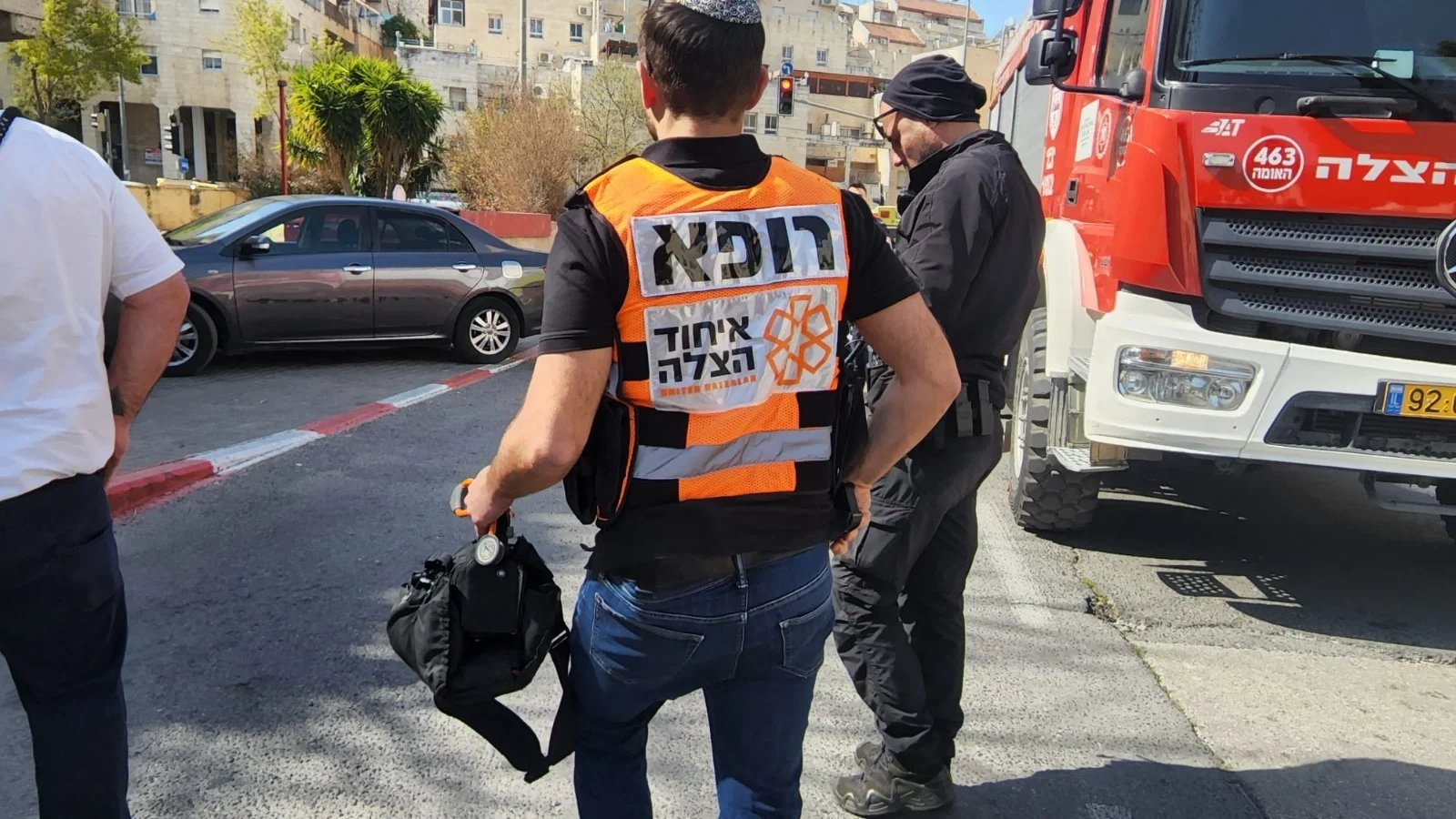 זירת פיצוץ בלון הגז בירושלים