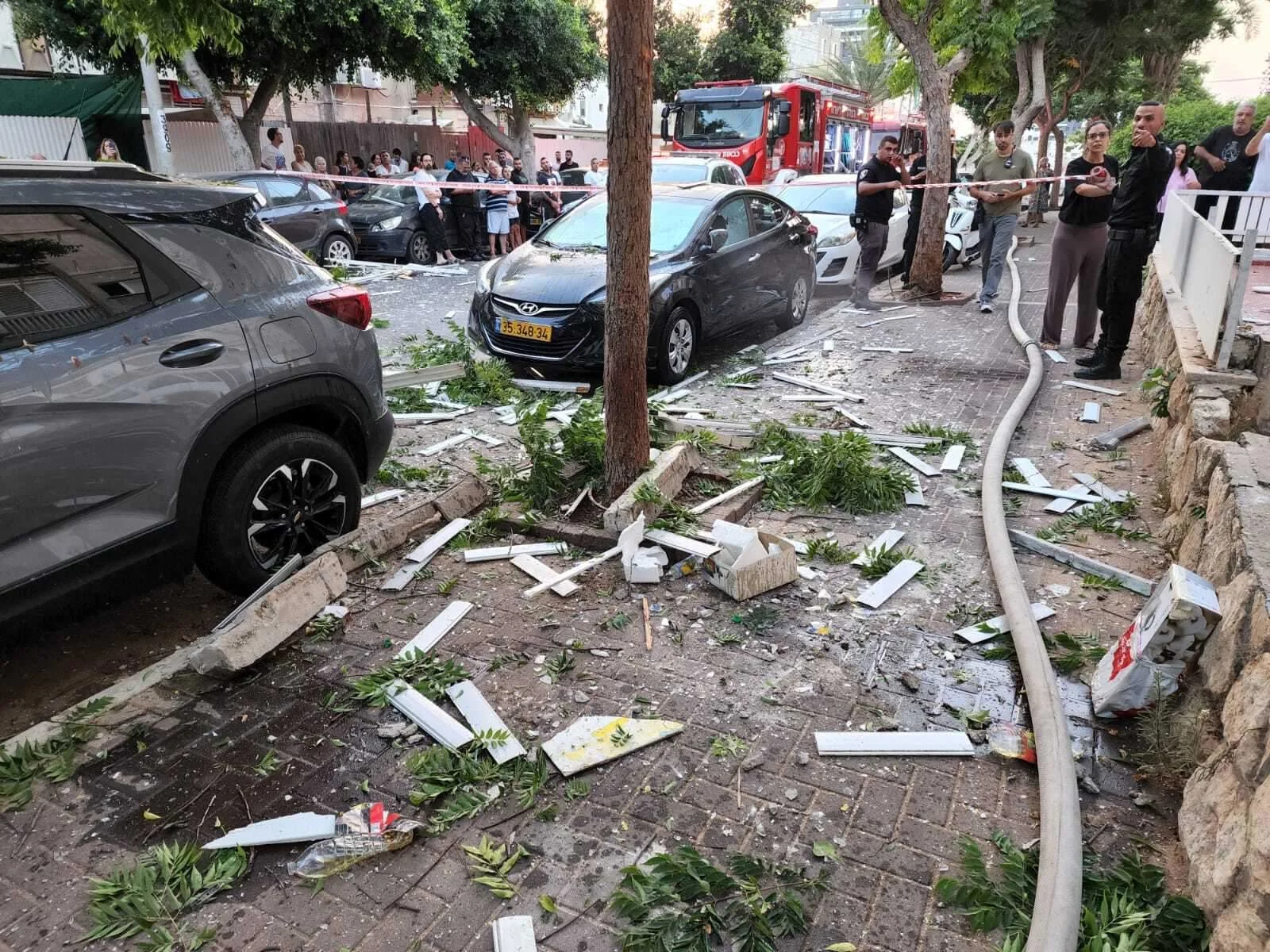 זירת פיצוץ בלון הגז בירושלים