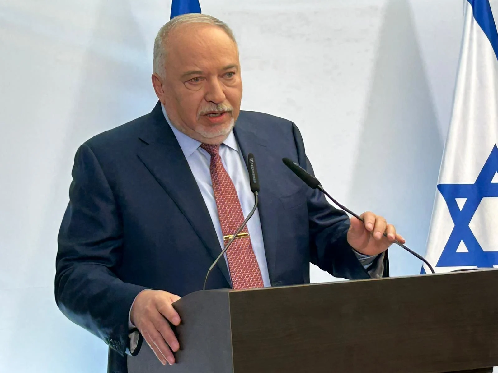 ח''כ אביגדור ליברמן בהצהרת ראשי האופוזיציה
