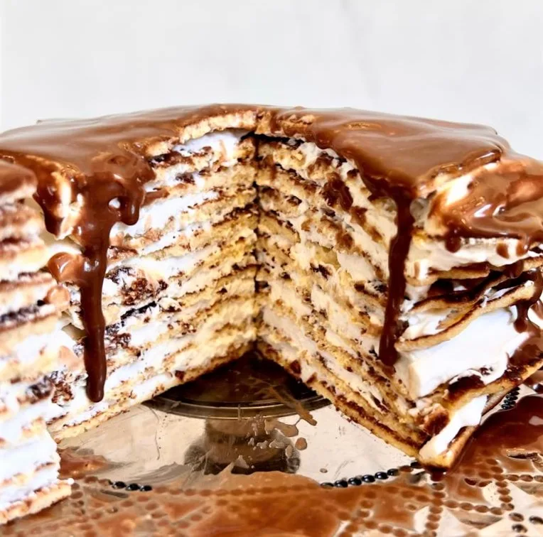 עוגת שכבות קרפ ללא גלוטן