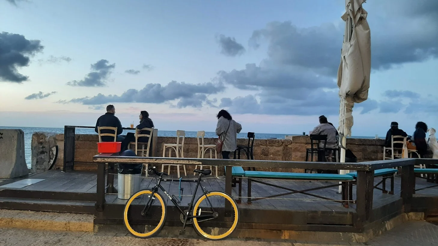 נמל יפו בשקיעה