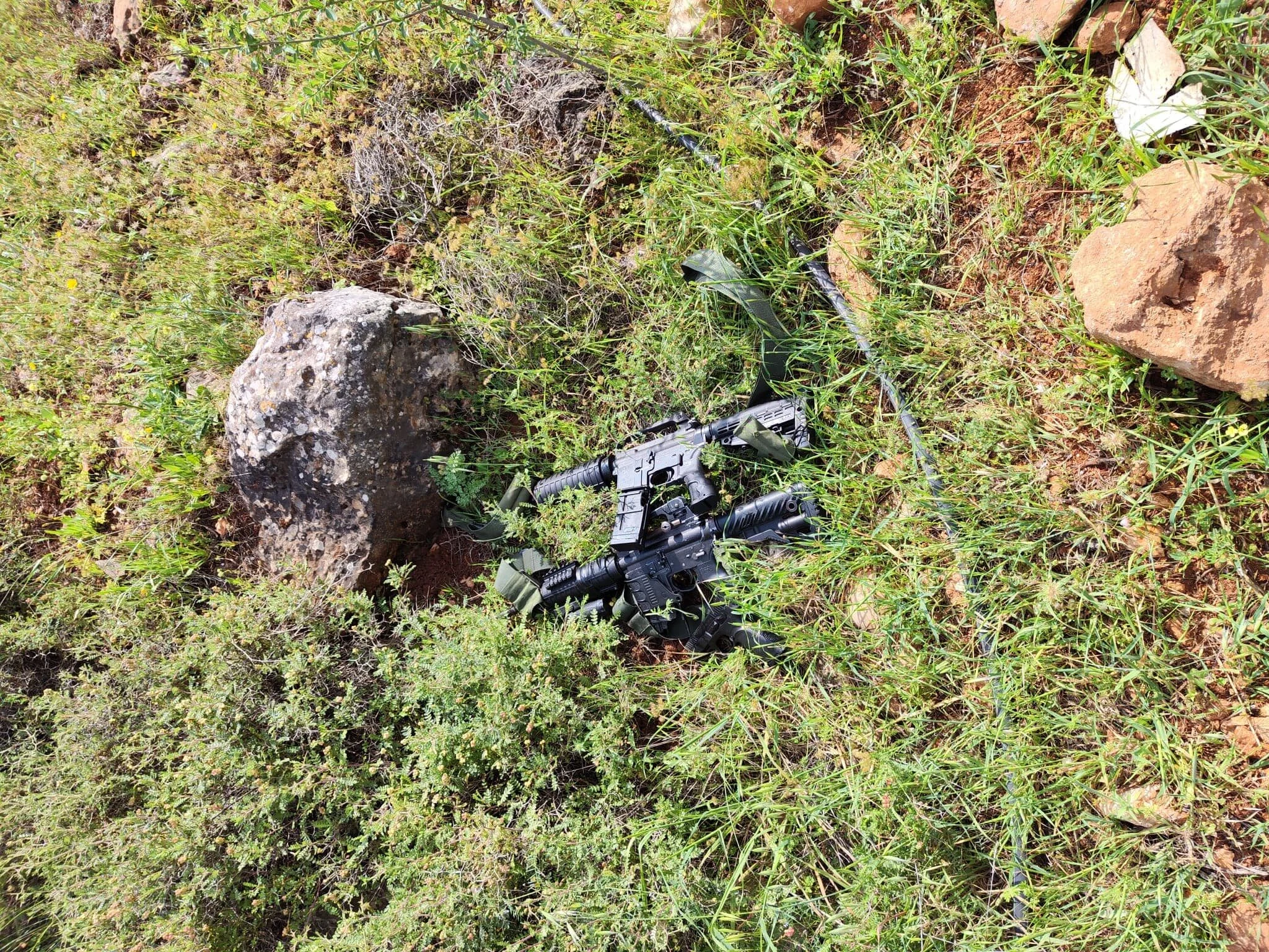 נשקי המחבלים שאותרו