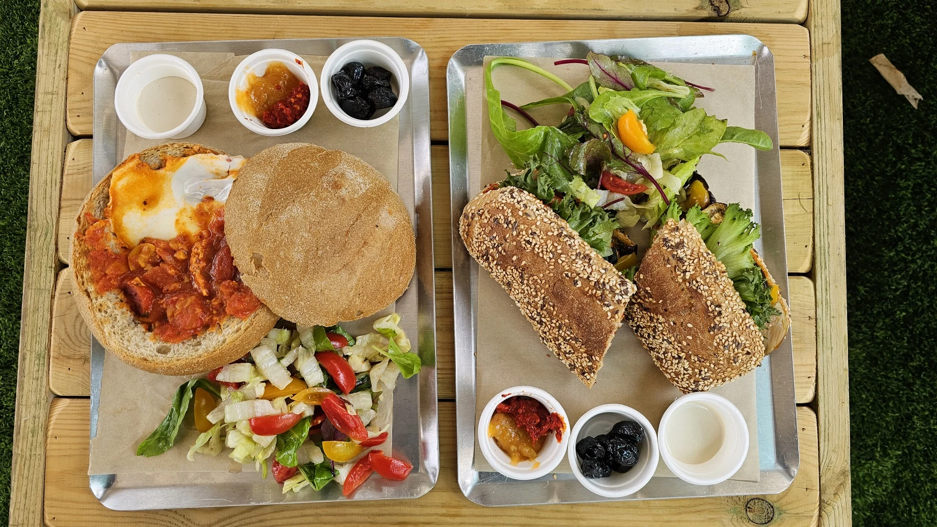 עגלת קפה דשא גן