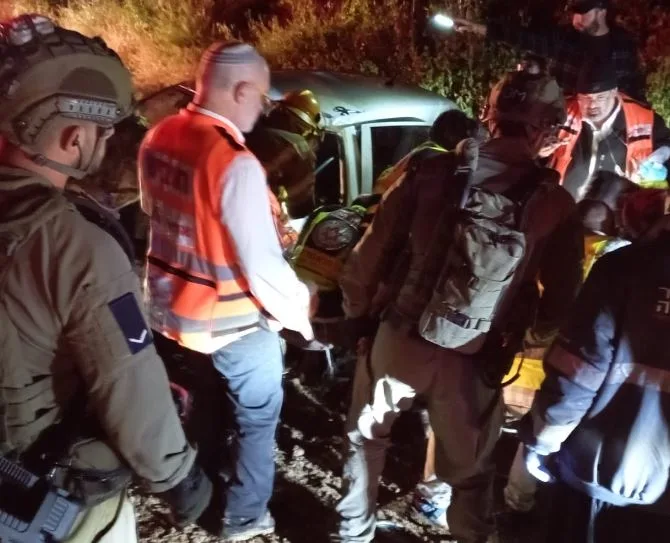 זירת התאונה בלכיש