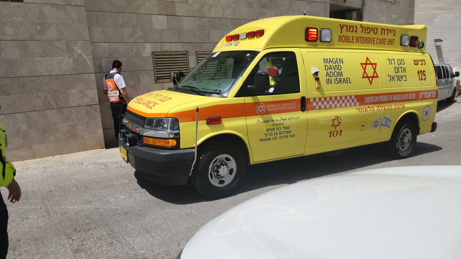 זירת התאונה באשדוד