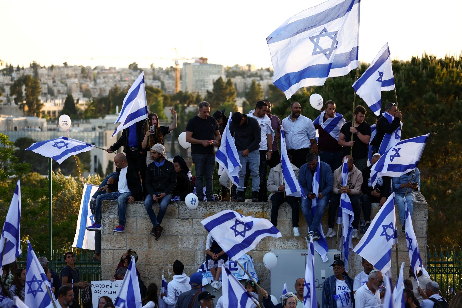 הפגנה בירושלים בעד המהפכה המשפטית