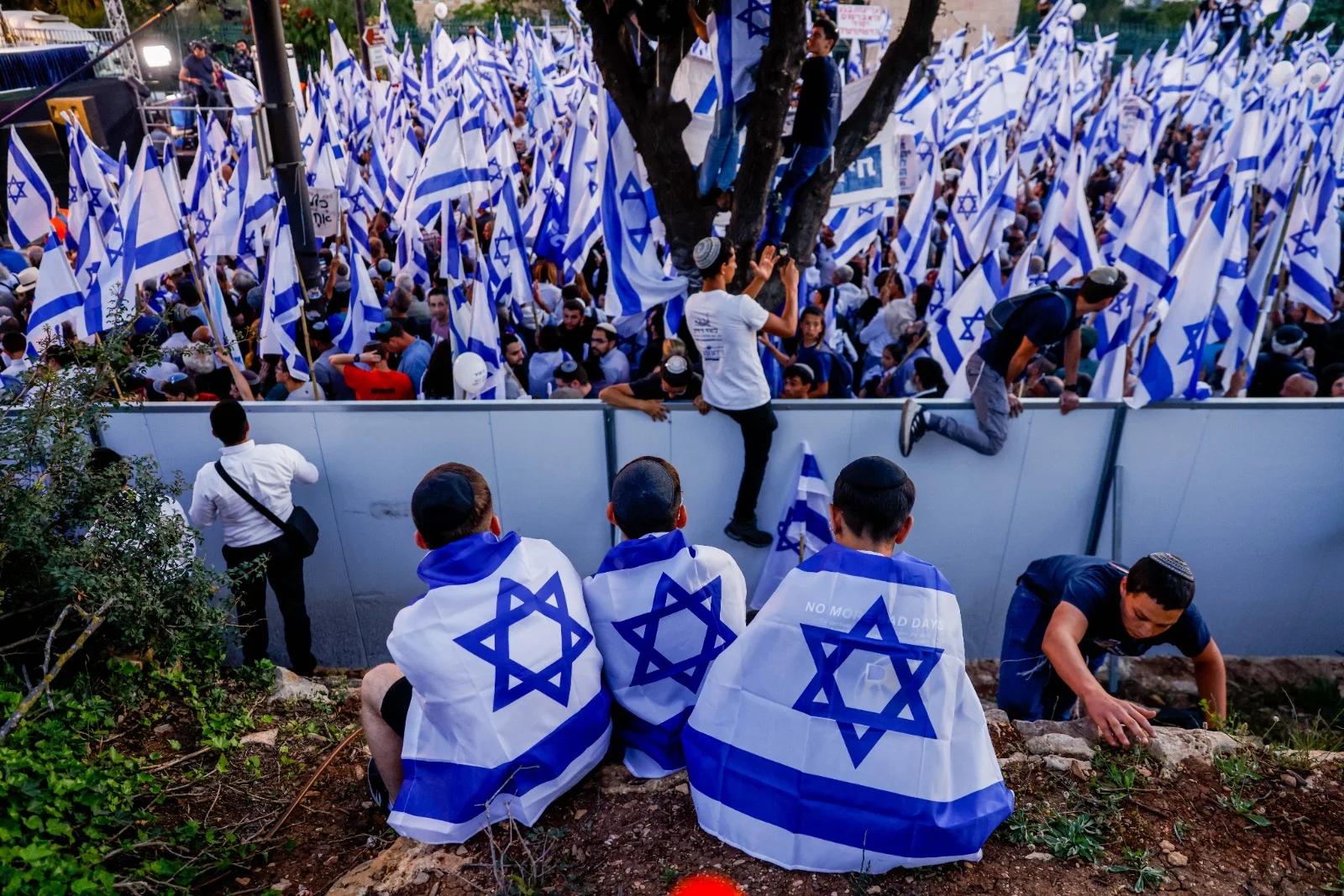 הפגנה בירושלים בעד המהפכה המשפטית