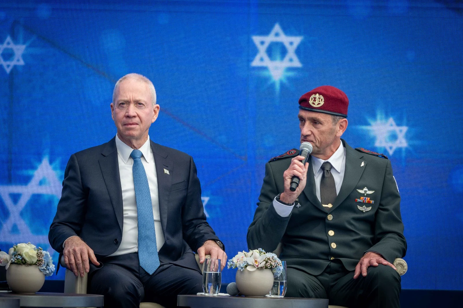 שר הביטחון יואב גלנט והרמטכ''ל הרצי הלוי