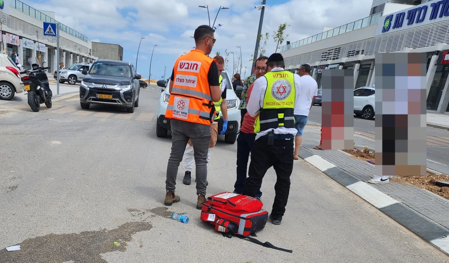 זירת התאונה בקריית גת