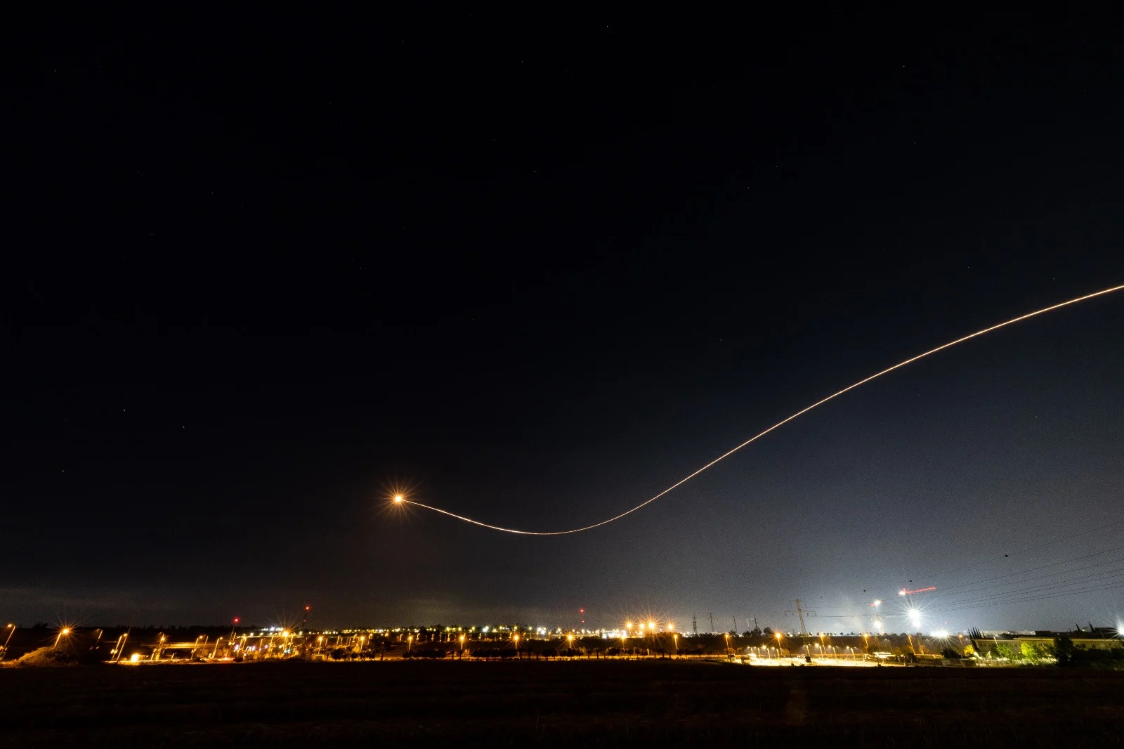 יירוט רקטה בשמי שדרות