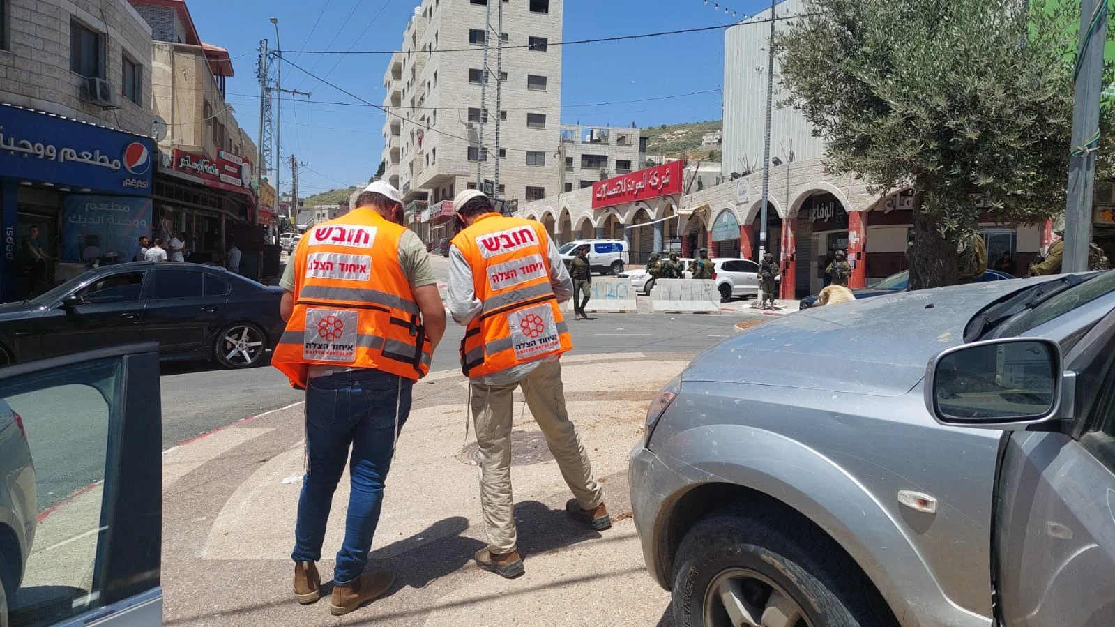 זירת הפיגוע בחווארה