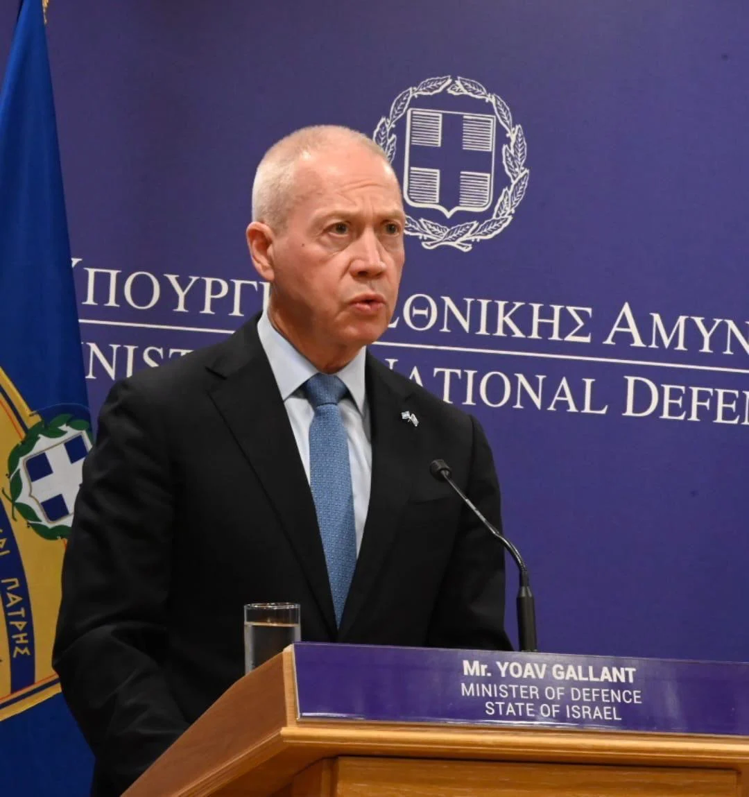 שר הביטחון יואב גלנט בביקור מדיני ביוון