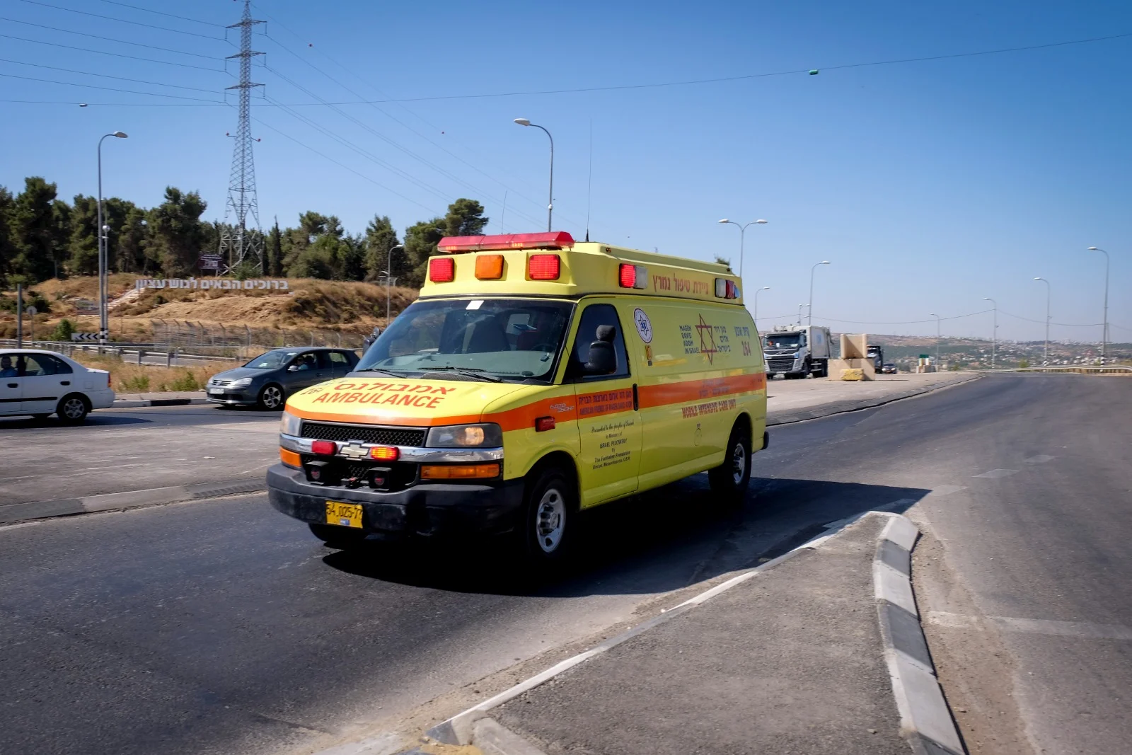 אמבולנס בגוש עציון. ארכיון