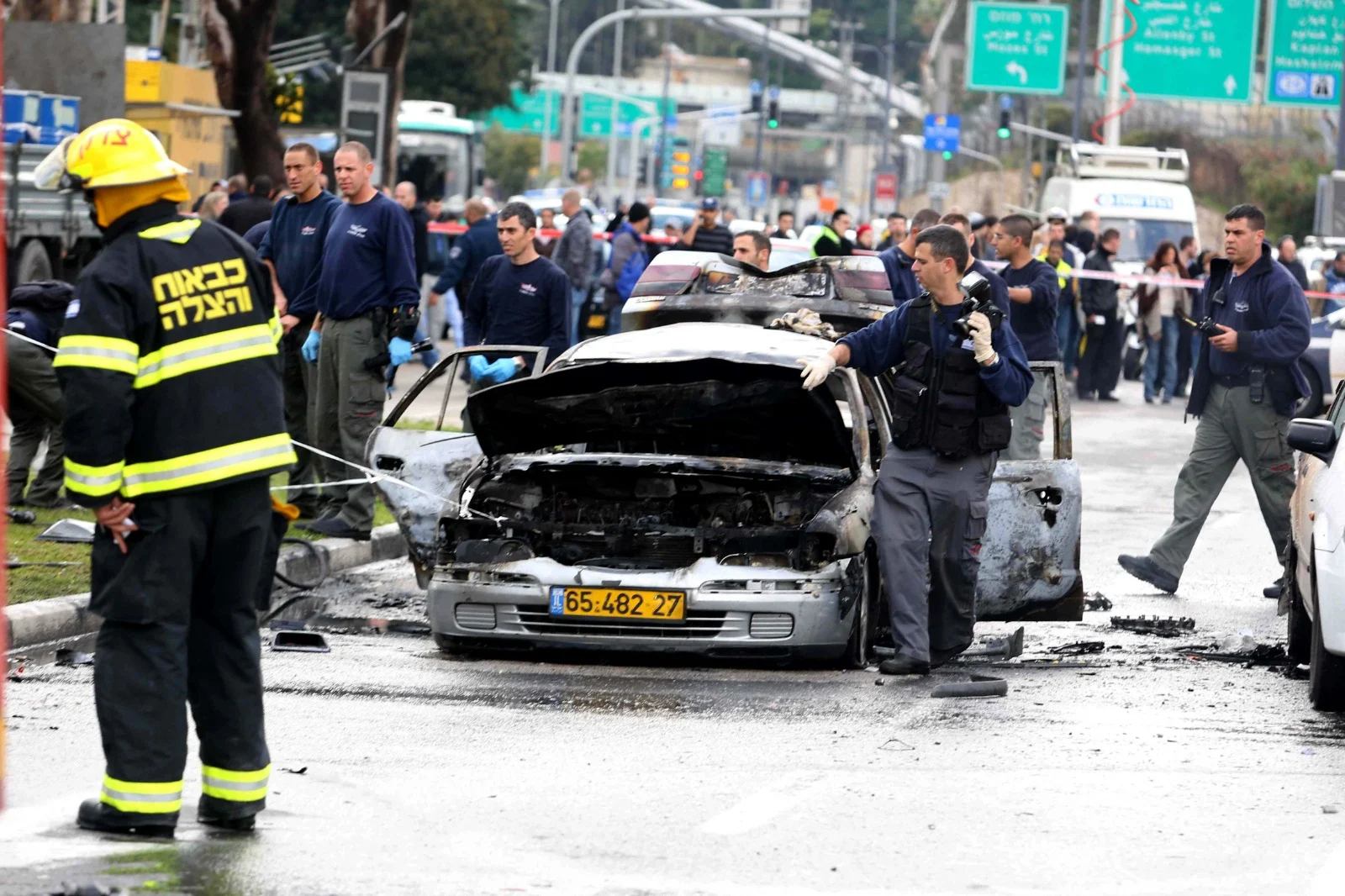 זירת ניסיון החיסול של ניסים אלפרון בת''א, 2013