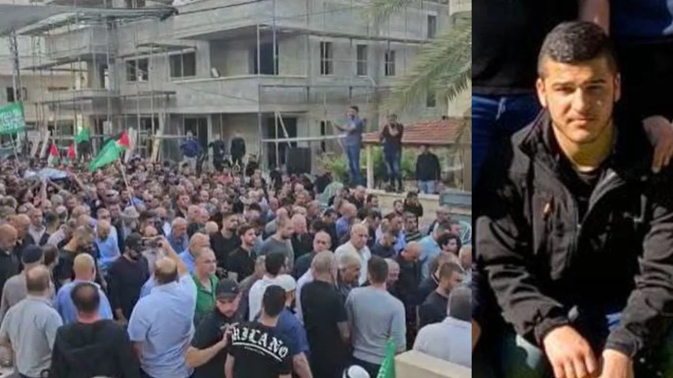 הלוויית דיאר עומרי שנרצח בכניסה לגן נר