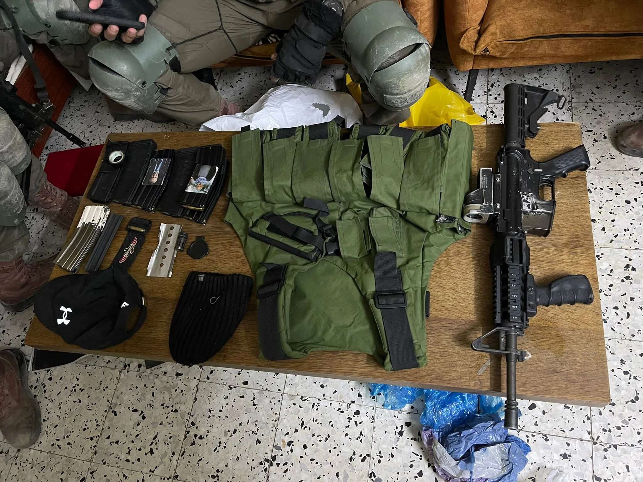 האמל''ח שהוחרם בפשיטה