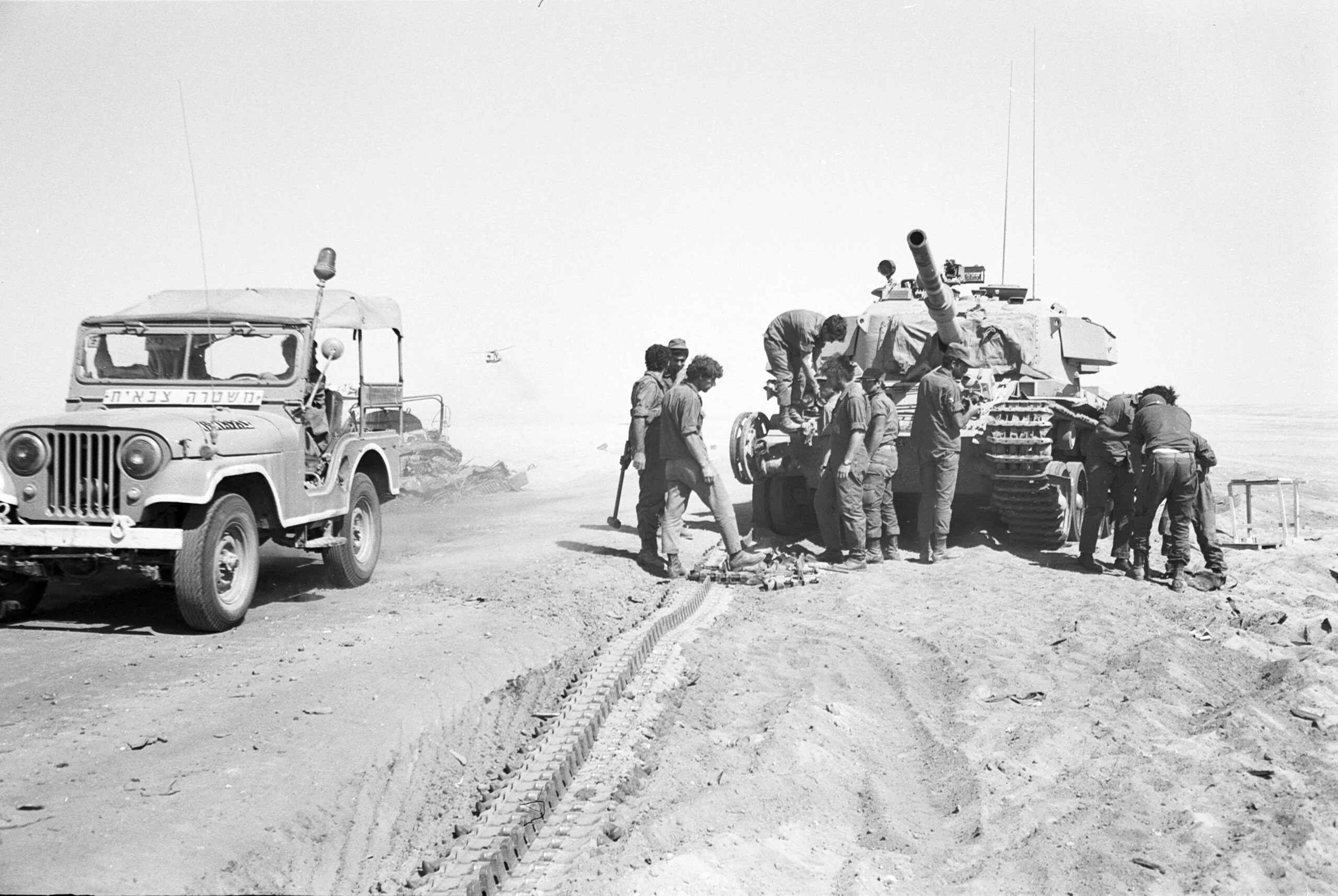 חיילי חיל השריון במהלך מלחמת יום כיפור