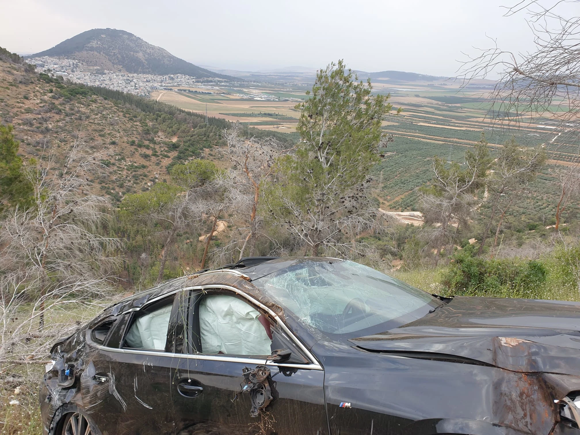 זירת התאונה, נוף הגליל, יער צ'רצ'יל