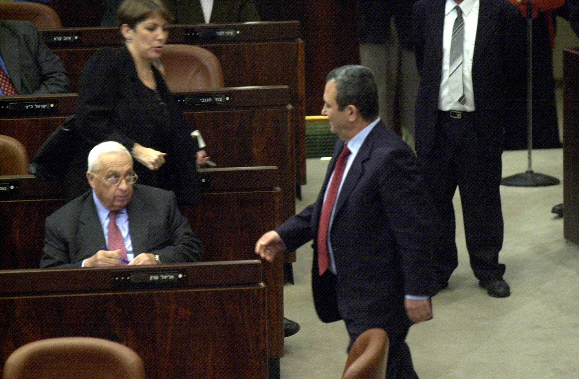 אריאל שרון ואהוד ברק