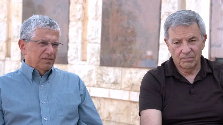 מפקדי חיל האוויר לשעבר אמיר אשל ועידו נחושתן