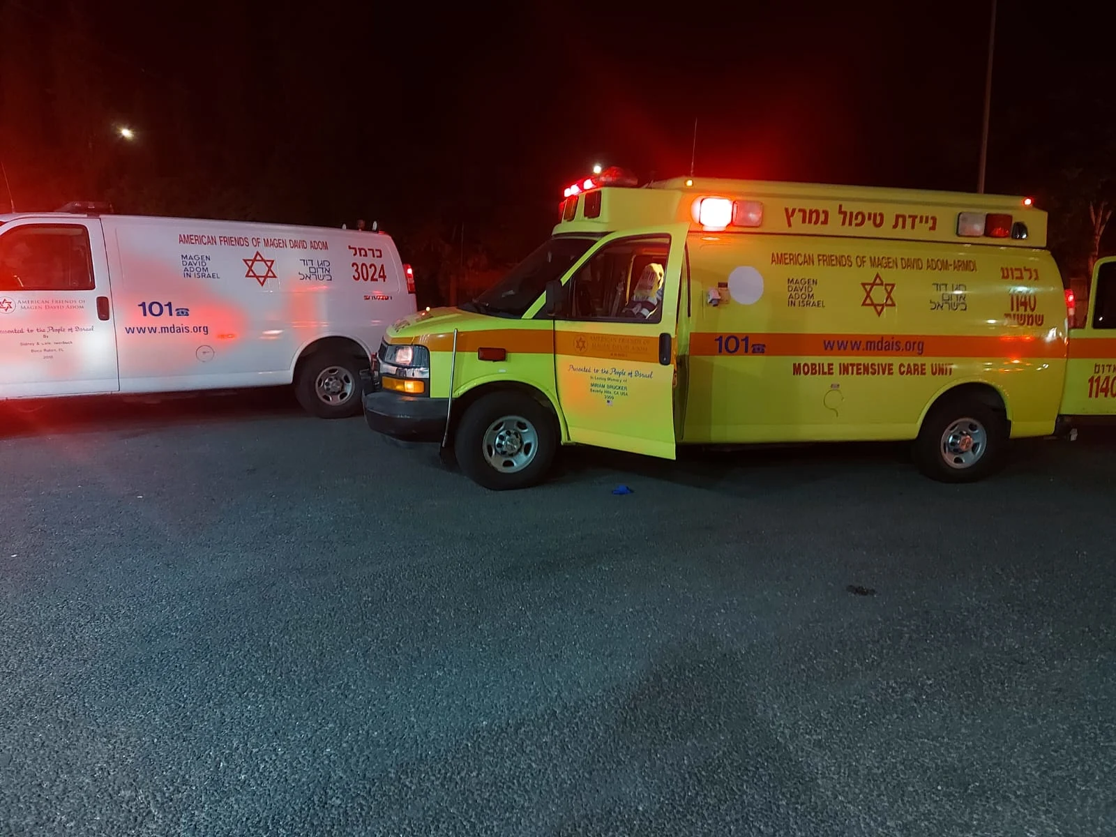 זירת התאונה בתחנת הדלק בביר אל-מכסור