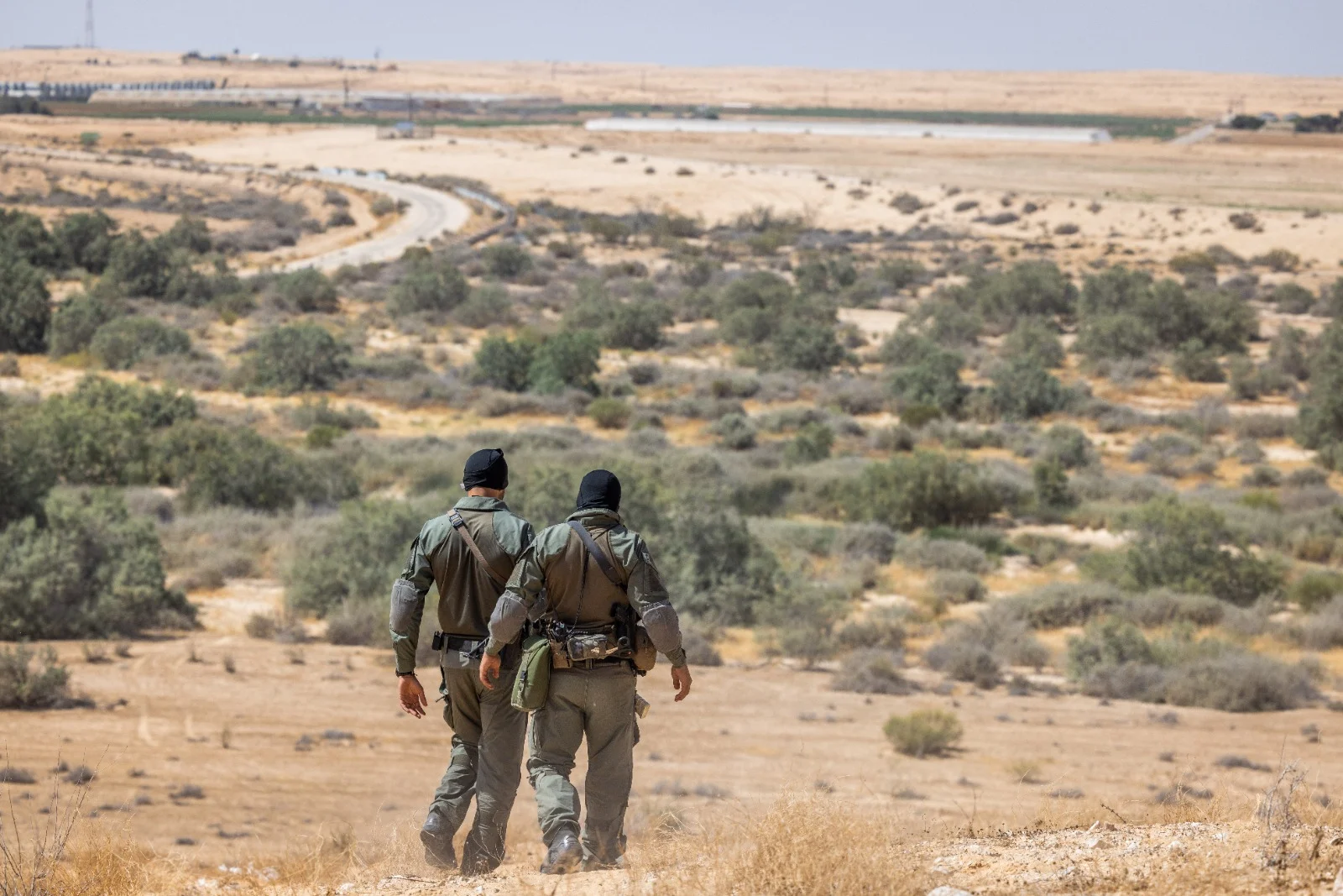 זירת הפיגוע בגבול מצרים