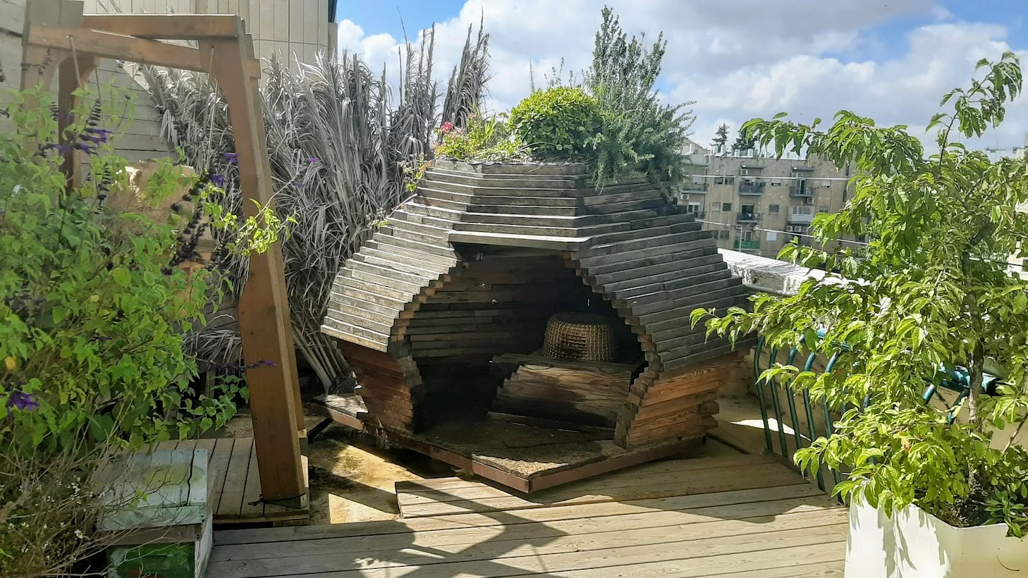 הכוורת בגג של מוסללה