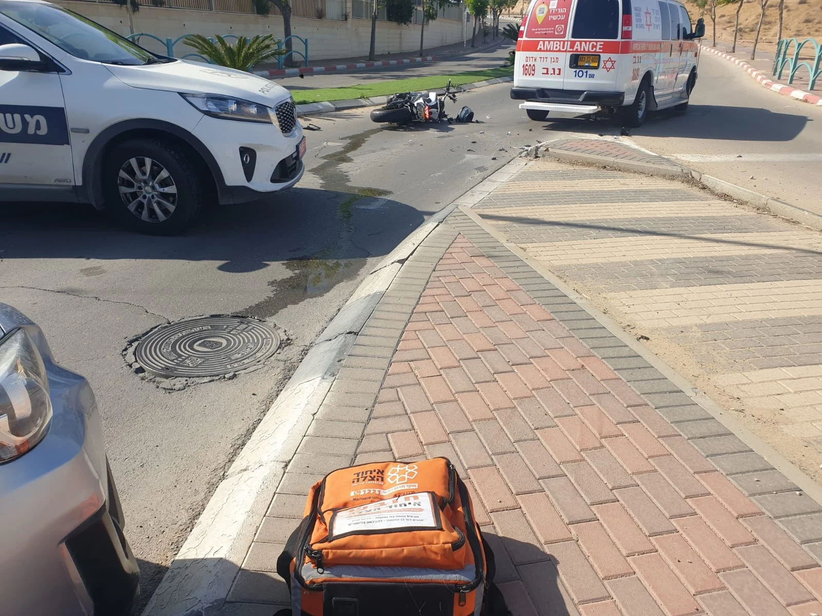 זירת התאונה בדימונה