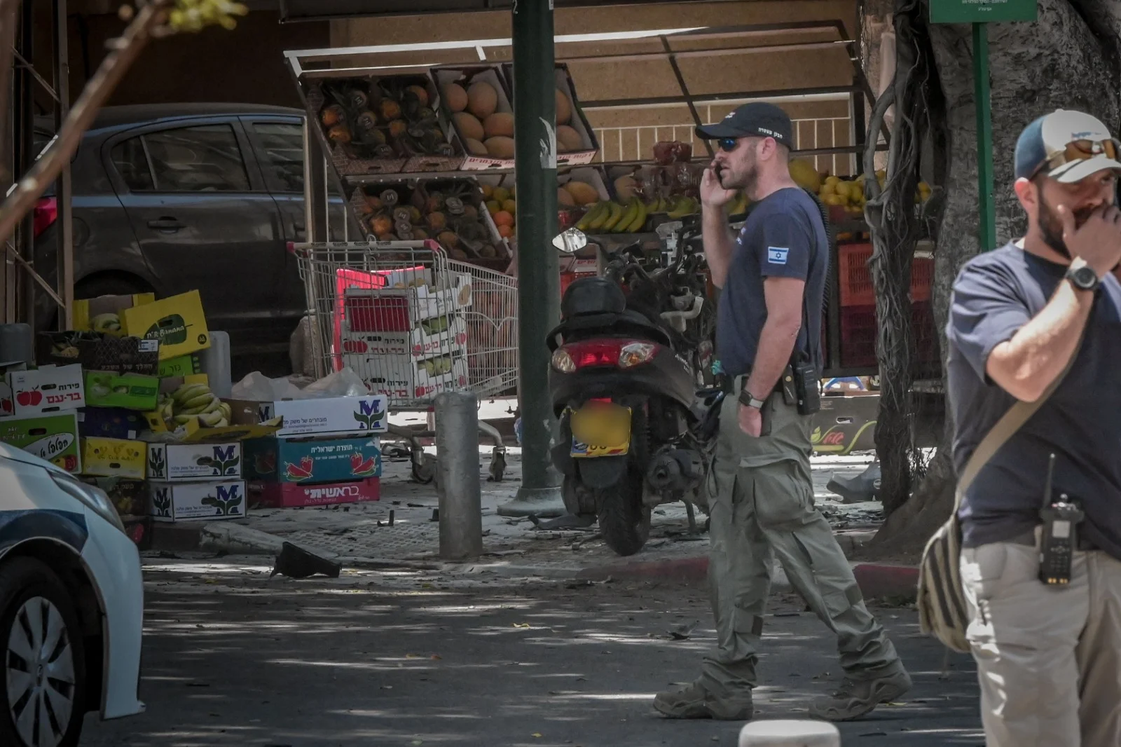 זירת פיצוץ האופנוע ברמת גן