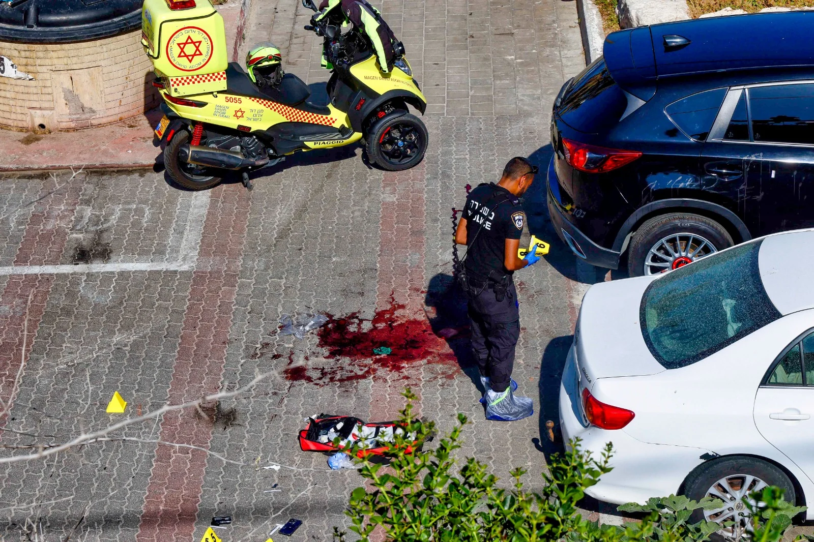 זירת הירי בחוף הסלע בבת ים