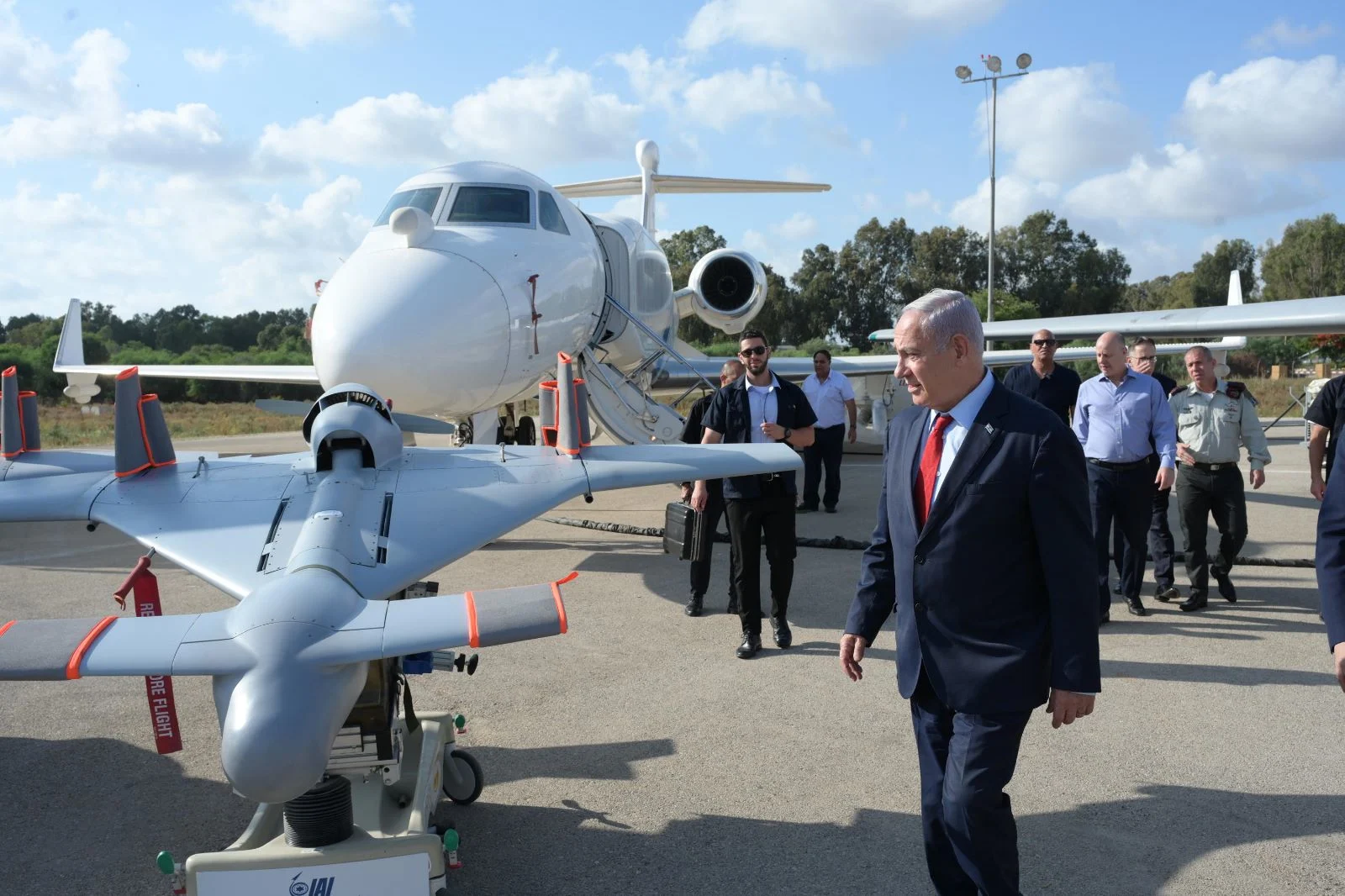 רה''מ בנימין נתניהו בביקור בתעשייה האווירית