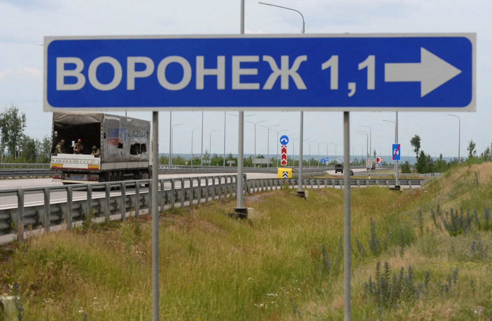 חיילי קבוצת ווגנר בעיר הרוסית וורונז'