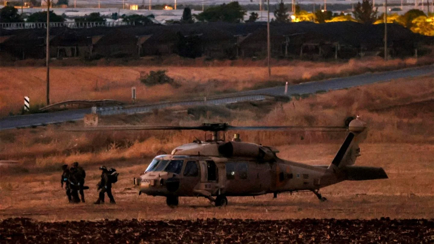 המסוק שפינה את חייל צה''ל מג'נין