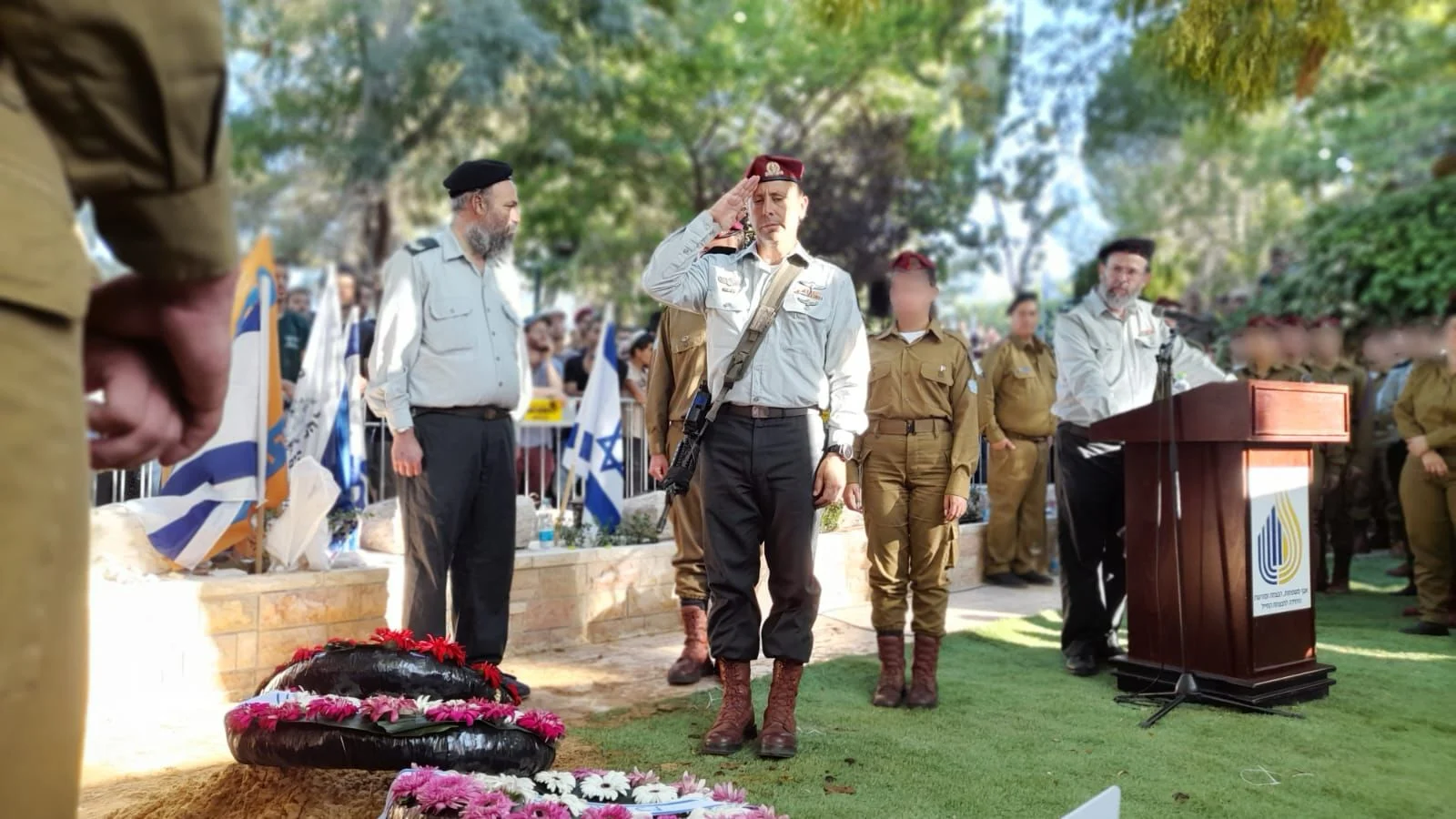 הלווייתו של רס''ל דוד יהודה יצחק שנהרג בג'נין