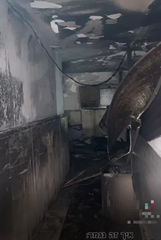 הבניין שנשרף בסרטון הטיקטוק