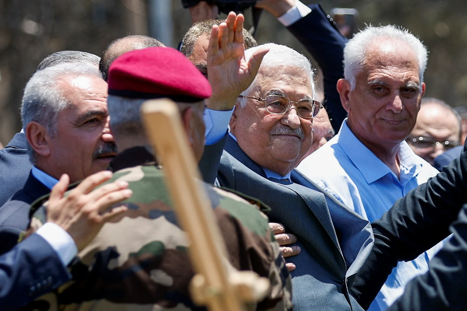 אבו מאזן בטקס בג'נין