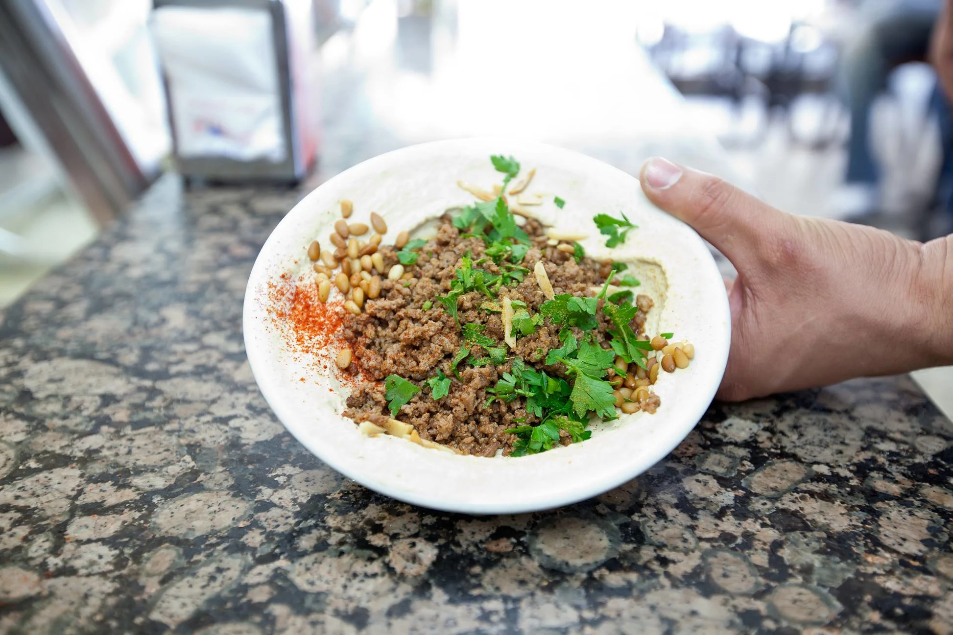 חומוס עם בשר, מרכז החומוס האסלי