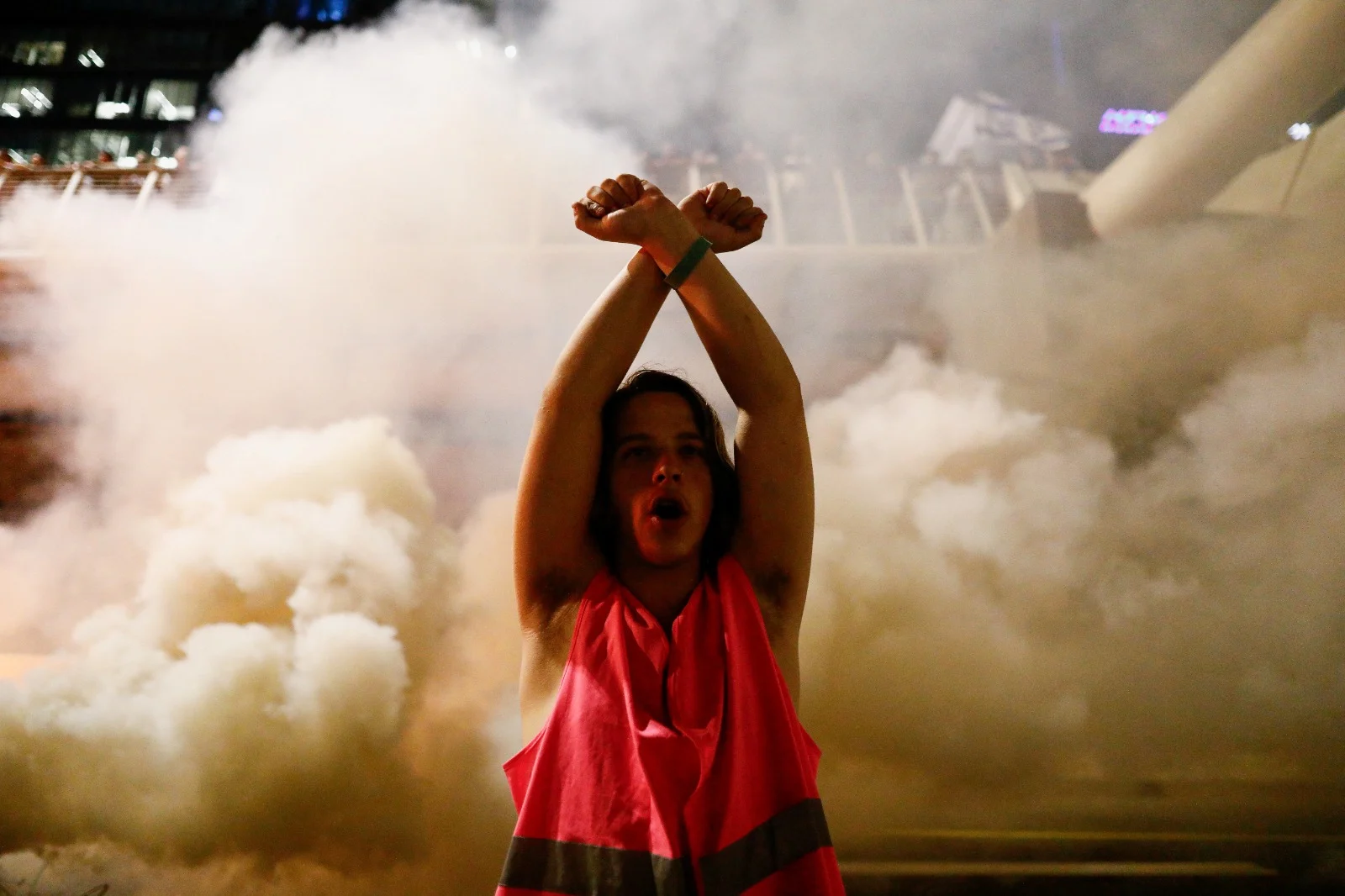 הפגנה נגד המהפכה המשפטית בתל אביב