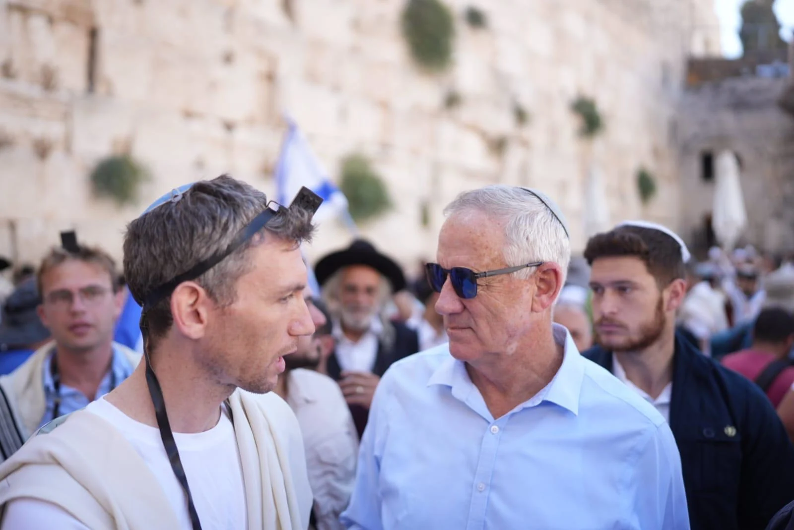 ח''כ בני גנץ הבוקר בכותל