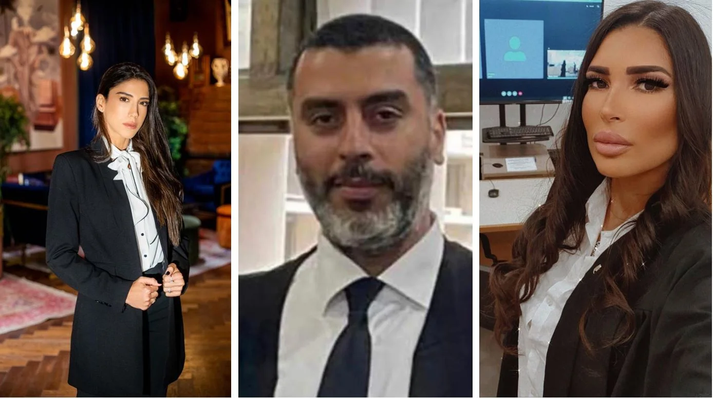 עורכי הדין אתנה אדרי, מחמוד נעאמנה ואליז קסנטיני