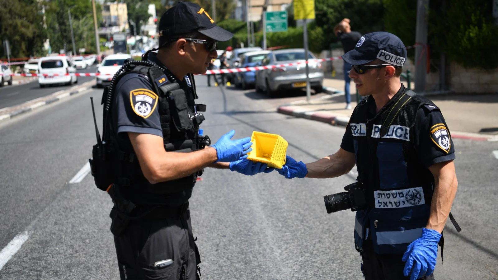 זירת האירוע בחיפה