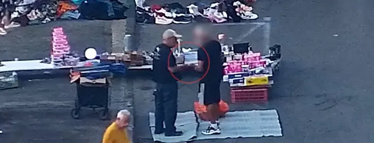 מתוך תיעוד מעצר החשוד בחיפה