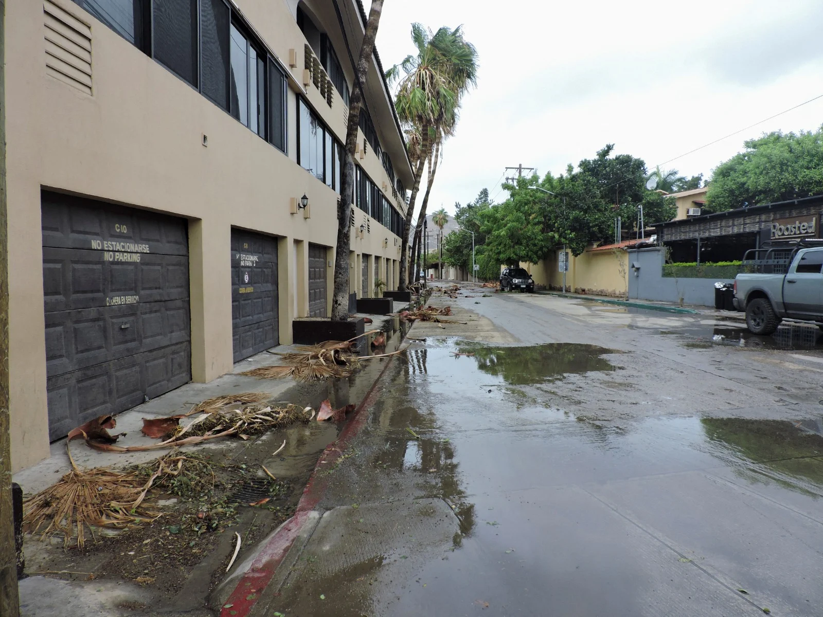 גשמים עזים בחצי האי באחה קליפורניה