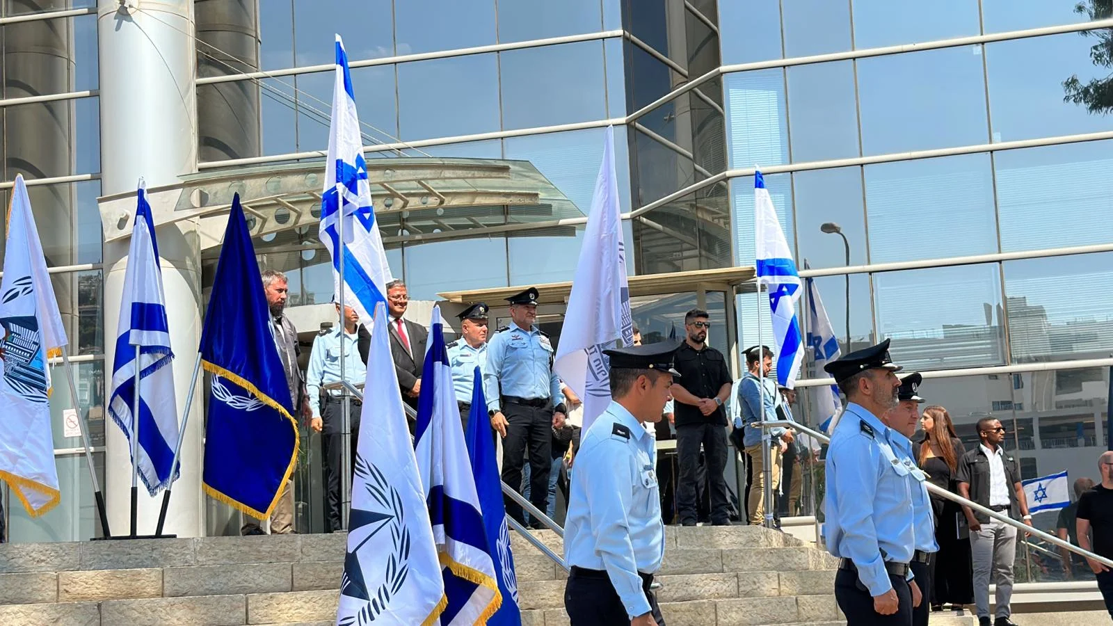 טקס חילופי מפקד מחוז חוף של המשטרה