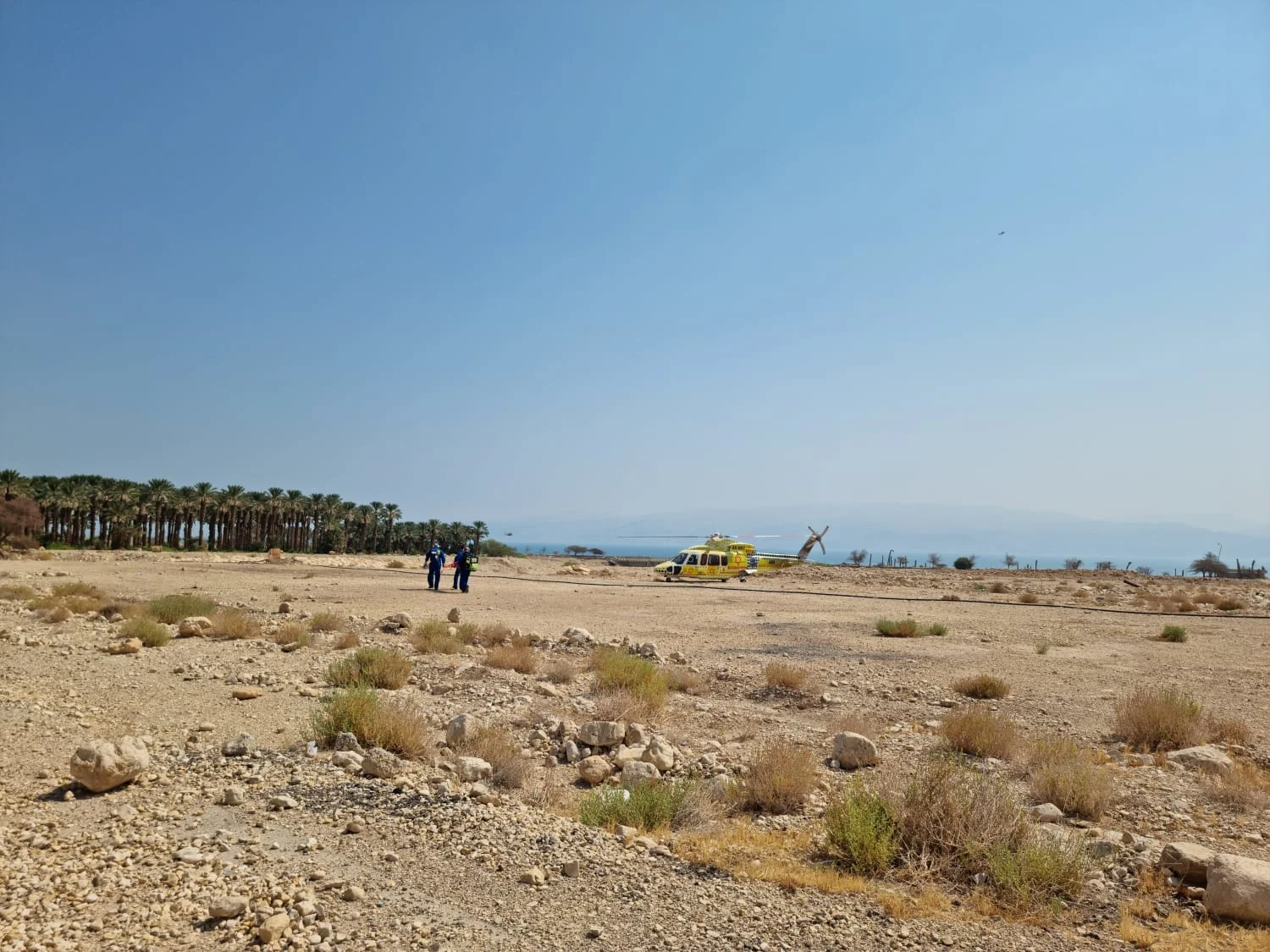 מסוק חילוץ באזור ים המלח