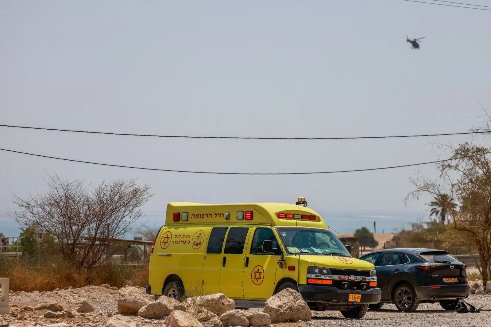 זירת האסון בנחל דוד