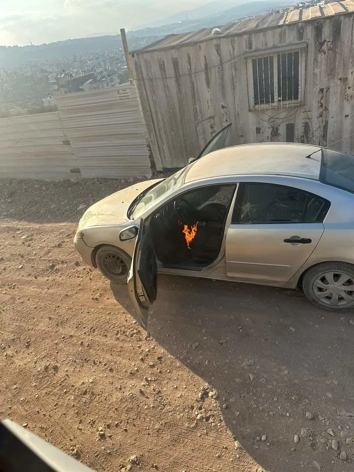 הרכב של המתנקשים, שנמצא שרוף