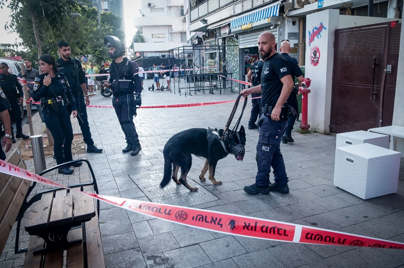 זירת הירי בתל אביב