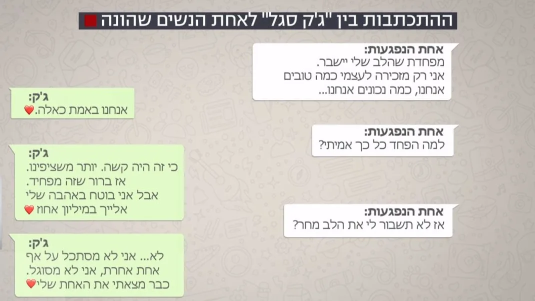 התכתבות בין ''ג'ק סגל'' לאחת הנשים שהונה